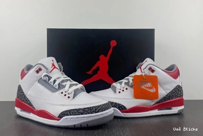 DN3707-160 387 Jordan (2022) 3 Fire Lightweight Red Retro 1022